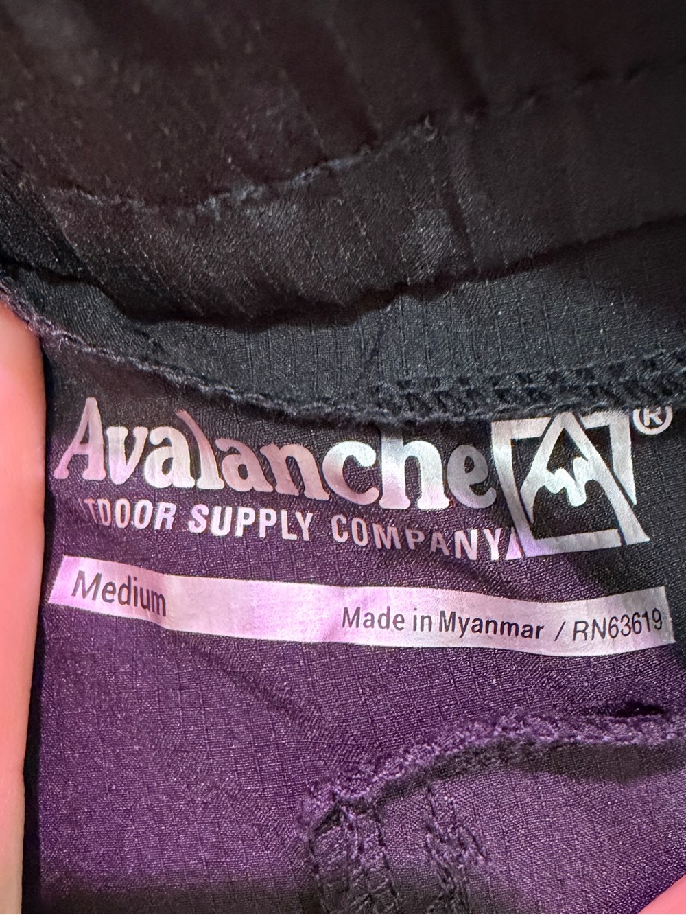 Avalanche Black Drawstring Jogger Pants with Zipper Pocket - Picture 3 of 3